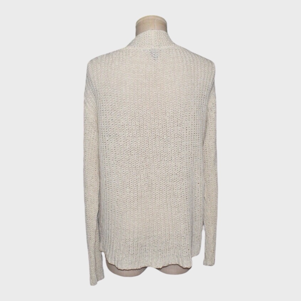 Eileen Fisher Organic Cotton Linen Tape Yarn V Neck Sweater View 3